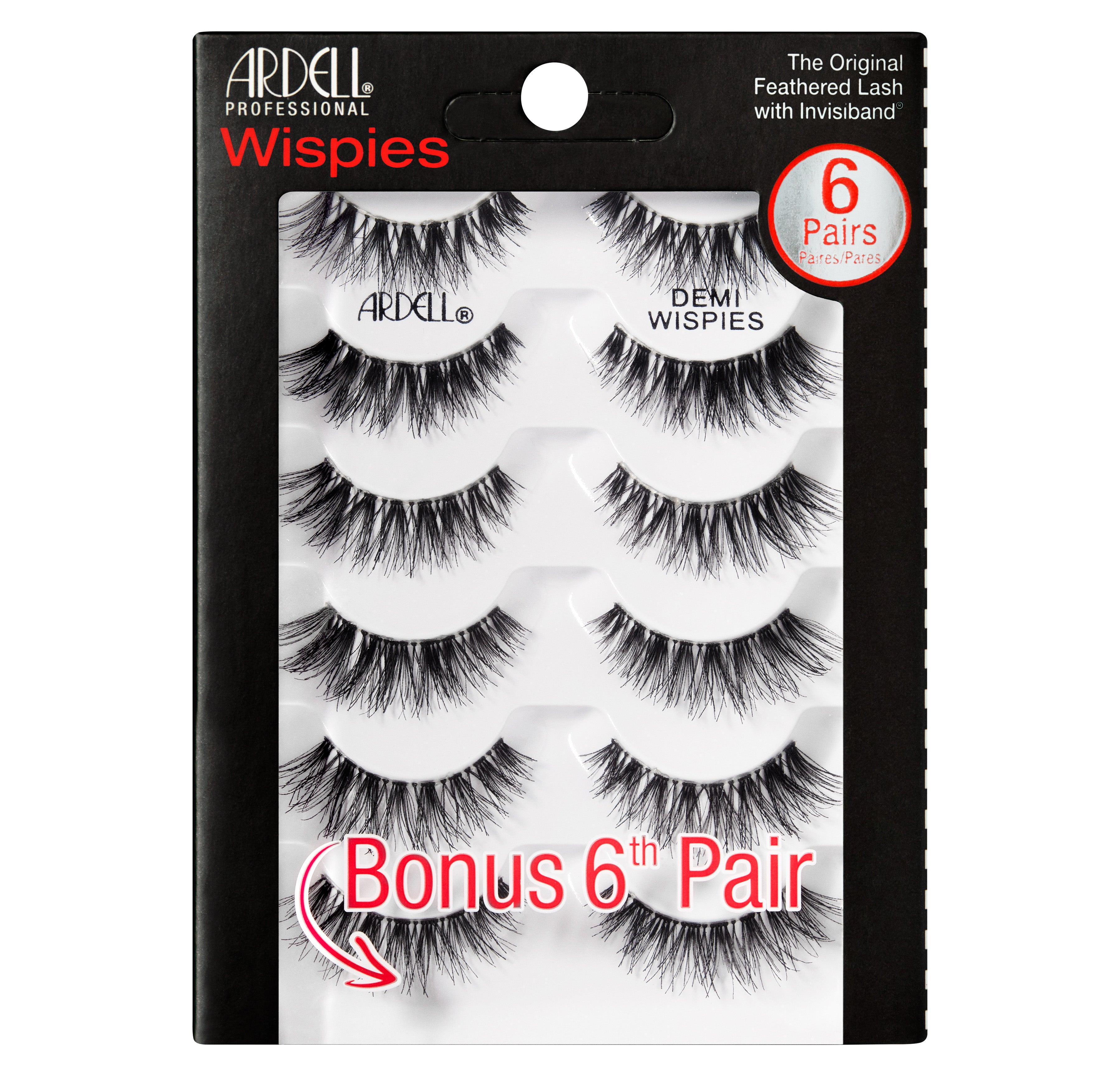ARDELL 6 Pack Demi Wispies Black